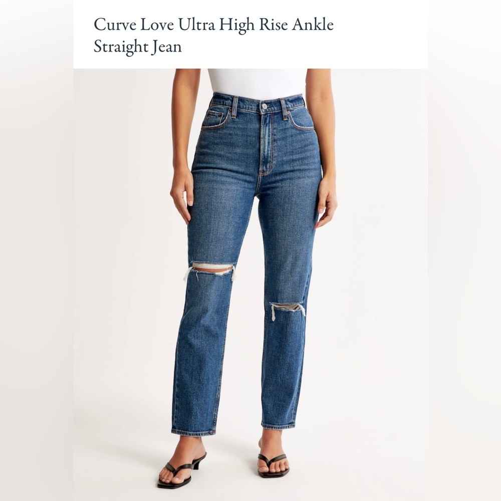 Ankle Straight Ultra High Rise